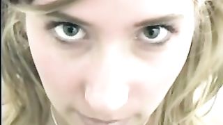 Happy teen shitting for fun