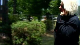 Panty poop accident with blonde babe