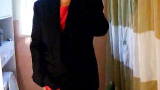 Panty poop accident with blonde babe