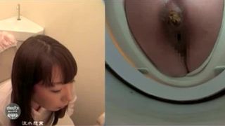 Incredible long turd on hidden camera