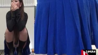 Smelly farts in stripped panties