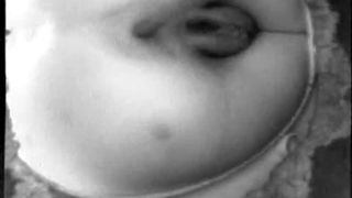 BBW shitting on homemade toilet