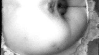 BBW shitting on homemade toilet