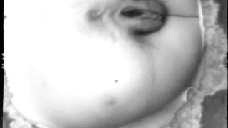 BBW shitting on homemade toilet