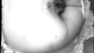 BBW shitting on homemade toilet