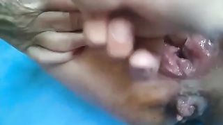 Squirting while pooping a long turd