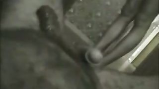 Skinny girl pooping on her boyfriends cock