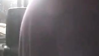 Blonde redneck farting and peeing