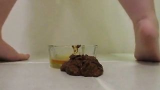 Messy poop on the floor
