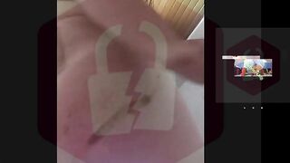 Woman eats shit off her stomach and licks it off a plate
