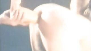 A girl eats her own shit from the toilet