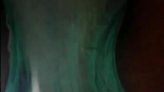 Girl pisses in her adult diaper and gets a huge wet spot
