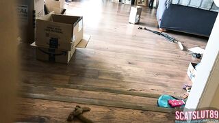 Hot fat shit on the floor