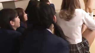 Japanese Schoolgirls Lesbian Scat Game