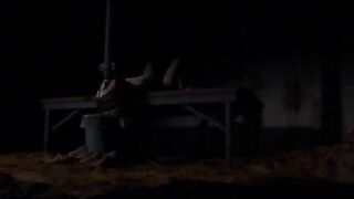 Girl sits on the toilet and takes a massive shit