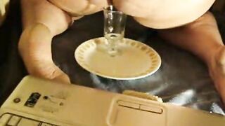 BBW mature lady eats shit