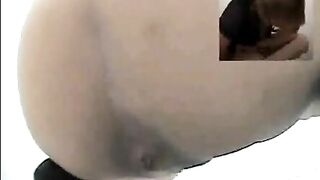 Dark tasty asshole lady shitting
