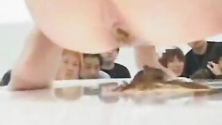 Crazy Japanese Girl Shitting & Licking