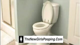 Cutie busty gal dumping