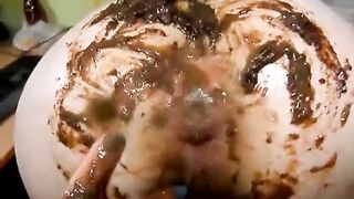 Dirty scat and ass fingering