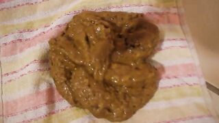 Giant scat slush pile on the floor