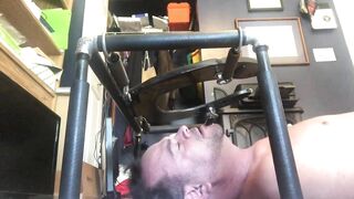 Grampa is feeding young boy