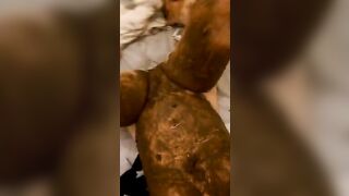 Heavy smearing session at home