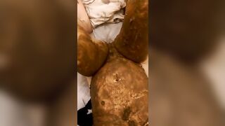 Heavy smearing session at home