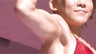 Japan bodybuilder shitting on the stage