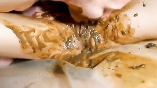 Lesbian smearing and shit licking fun