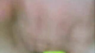 Marturbation With A Beer Bottle- Closeup