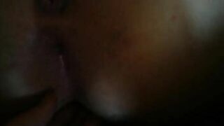 Shitting a little turd into boyfriend's hand