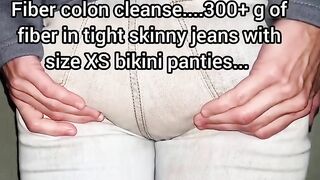 Dirty lady shitting in her jeans