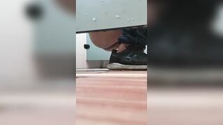 Caught shitting in the public toilet