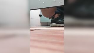 Caught shitting in the public toilet