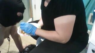 Mother feeds daughter's shit to the slave