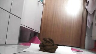 Hairy hot wife and creamy shit