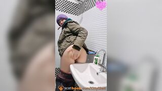 Naughty secret sink shits