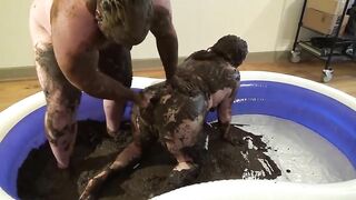 Fat dude banging shit covered slut