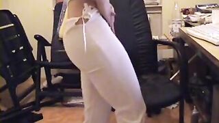 Slutty lady panty poop