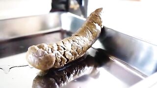 Dirty Asian babe Sayumi poops