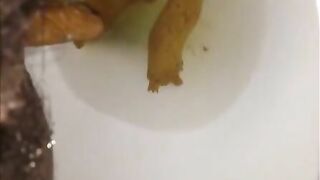 Hairy slut lady pooping compilation