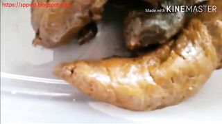 Preparing a scat meal for the whole weekend