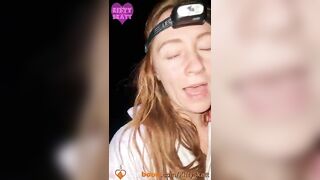 Public festival field shit clsoeup