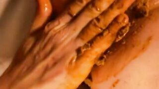 Scat eating and fucking show