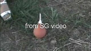 Scat farm girl enema and shit