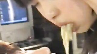 Two cute Asian scat babes