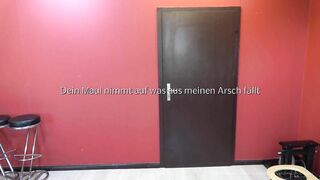 Scat slave eating shit for the first time