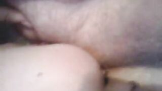 Amateur wife licking shitty ass while eating shit