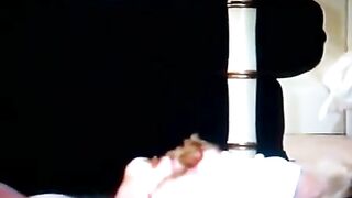 Mature dude gets covered with warm shit